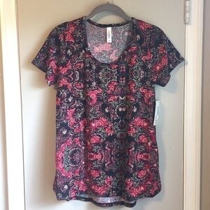 NEW LuLaRoe Red & Black Comfy Classic A-line Tunic Tee Sz XS